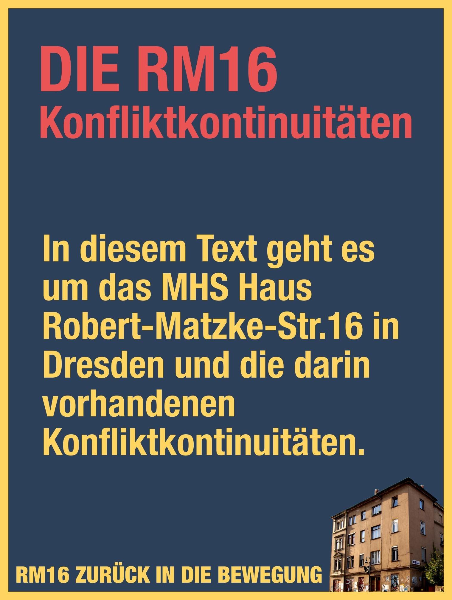 Die RM16 – Konfliktkontinuitäten